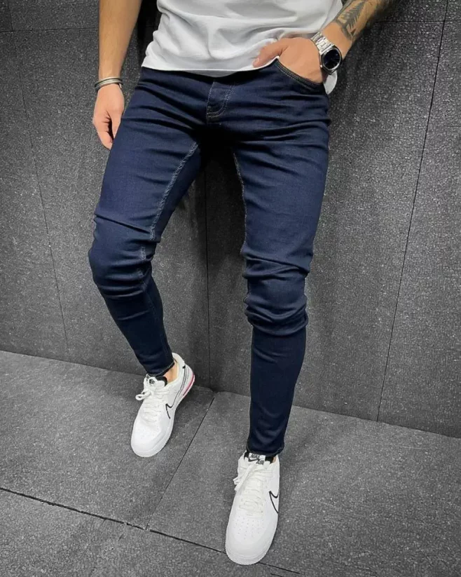 Jednoduché tmavě-modré pánské džíny 2Y Premium Loyal