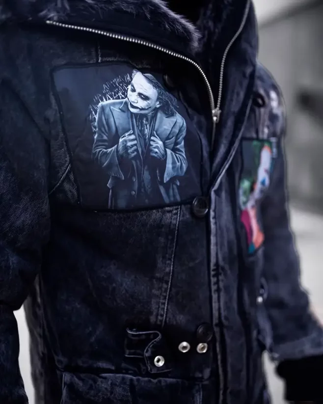 Unique men's winter jacket anthracite OJ Joker - Size: M