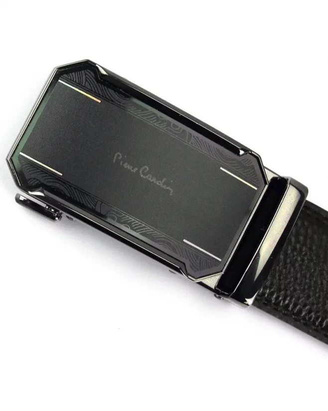 Men's leather belt with automatic buckle Pierre Cardin 556 546 HY08
