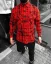 Red men's flannel shirt OX - Size: S