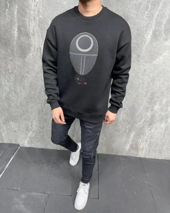 Black men's sweatshirt 2Y Premium Game - Size: L