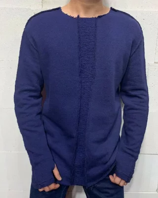 Stylish blue men's sweatshirt 2Y Premium