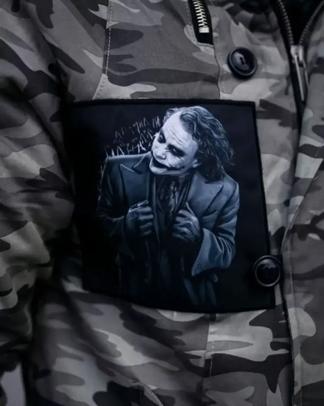 Jedinečná pánska maskáčová zimná bunda parka OJ Joker