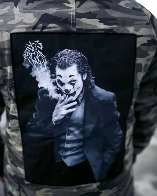 Jedinečná pánská maskáčová zimní bunda parka OJ Joker