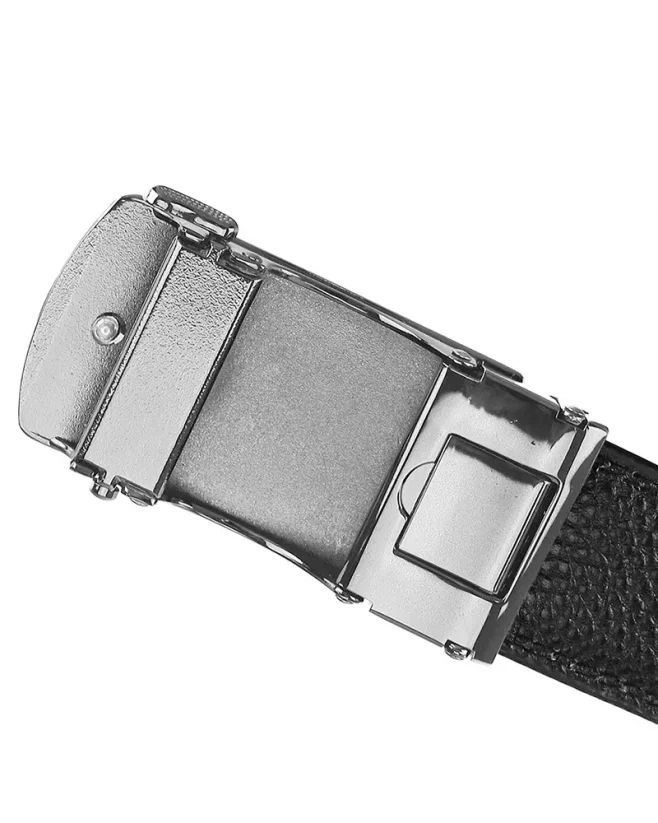 Men's leather belt with automatic buckle Pierre Cardin 555 HY08