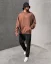 Men's brown hooded sweatshirt Black Island Saints - Size: XL