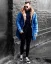 Winter men's denim jacket blue OJ Denim