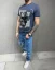 Modré pánské triko 2Y Premium Skull