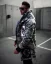 Stylish camouflage men's winter jacket green OJ RoseX - Size: S