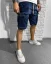 Tmavo-modré rifľové kraťasy Black Island Cargo - Size: M