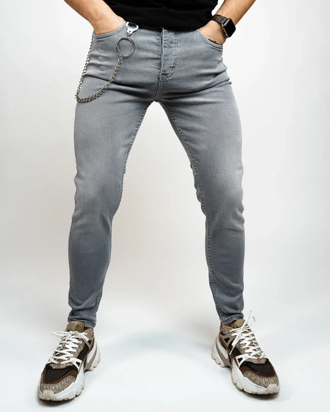 Gray men's jeans Stick - Size: 38