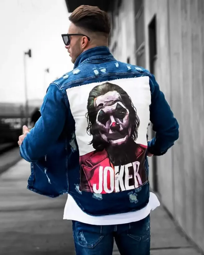 Modrá pánská džínová bunda Black Island Joker