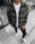 Green men's flannel shirt OT SS Check