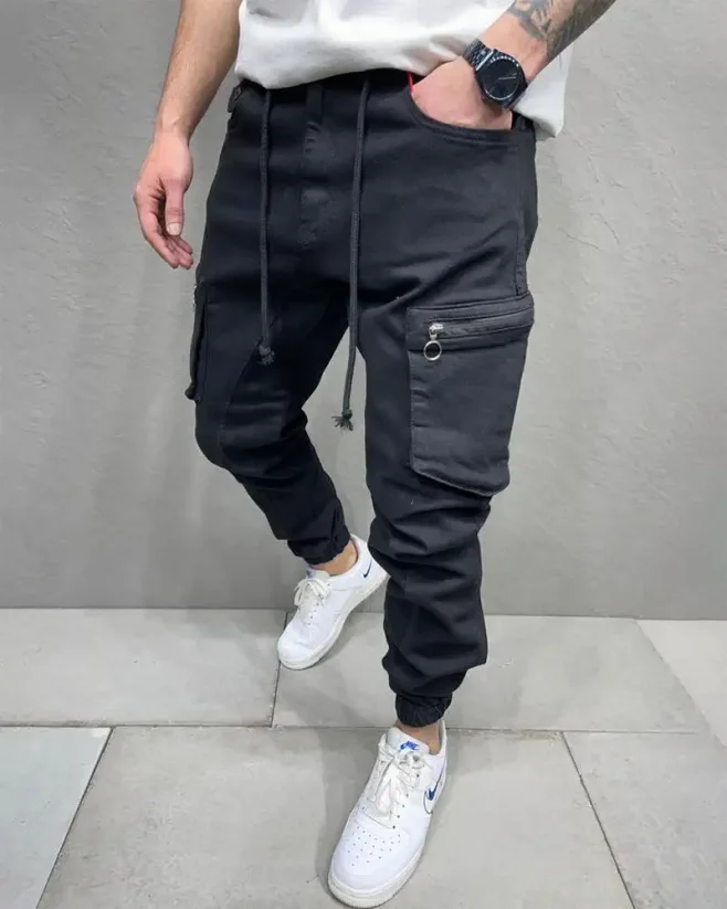 Čierne pánske jogger rifle 2Y Premium Chance