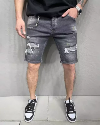 Gray men's denim shorts 2Y Premium Wonder