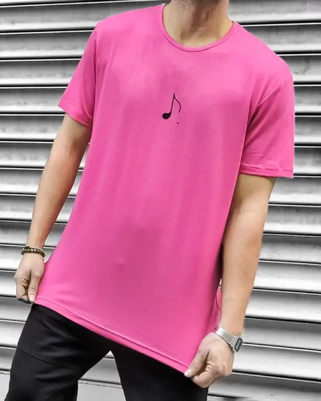 Pink men's t-shirt OT SS Point - Size: L