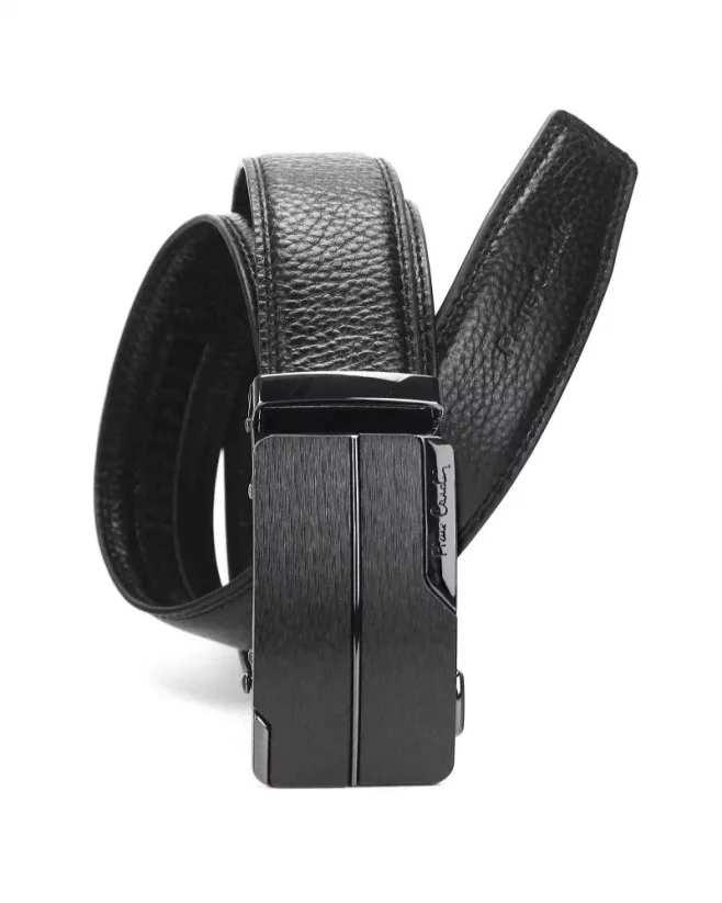 Men's leather belt with automatic buckle Pierre Cardin 547 HY08