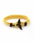 Men's yellow bracelet with black fin