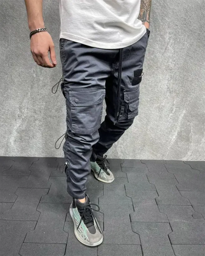 Pánské šedé Joggery 2Y Premium Extra - Velikost: 30