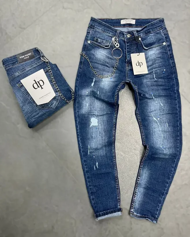 Blue men's jeans Grow - Size: 32