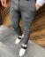 Gray men's checkered pants DJP13 - Size: 33