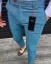 Luxusné pánske nohavice so vzorom svetlo-modré DJPE61 Exclusive