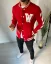 Športová pánska prechodná bunda červená W - Veľkosť: XXL