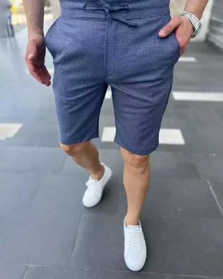 Stylové pánské kraťasy modré DJP09