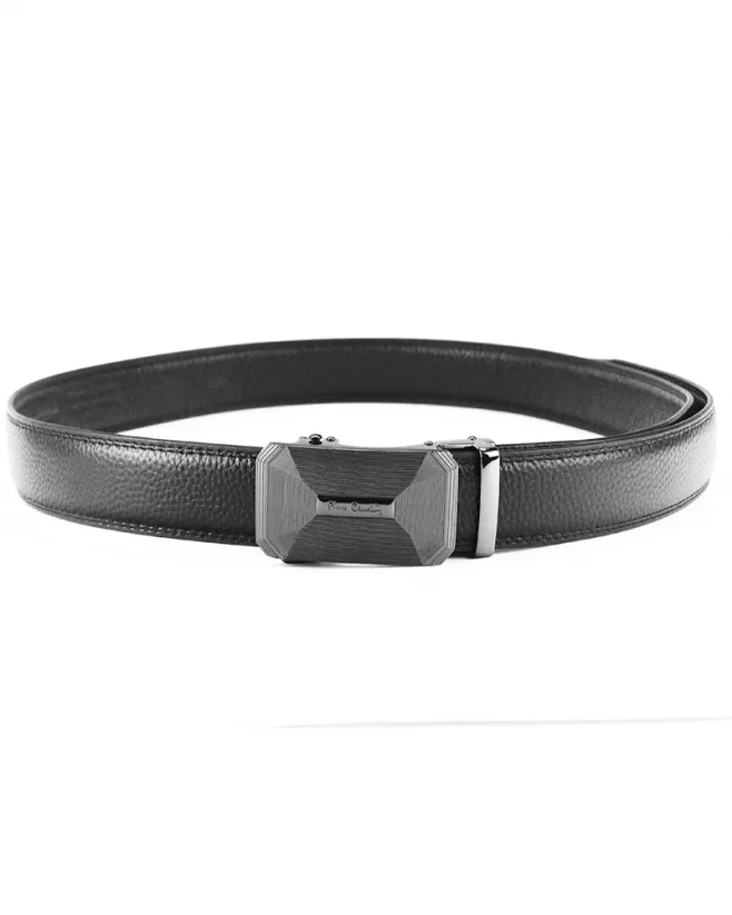 Men's leather belt with automatic buckle Pierre Cardin 555 HY08
