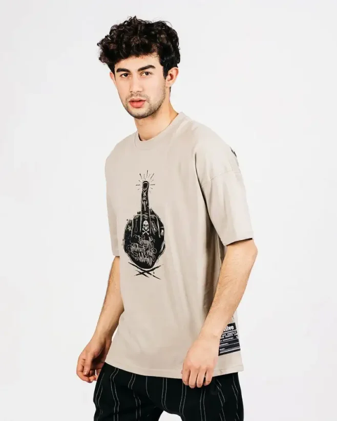 Green men's T-shirt OX Meaning