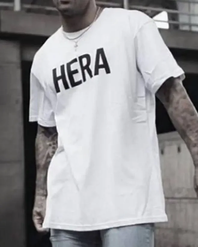 Stylish white men's T-shirt OT SS HERA