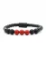 Men's magnetic bracelet with lava stones and jade stones