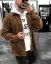 Stylish men's flannel jacket Black Island - Size: S