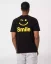 Black men's t-shirt Smile - Size: L