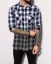 Men's checkered denim shirt blue BI 3014 - Size: S