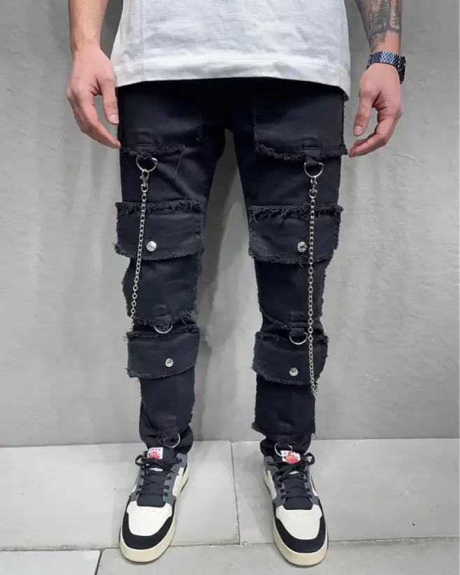 Black men's jeans 2Y Premium Follow