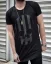 Black men's T-shirt OT SS Scull - Size: M