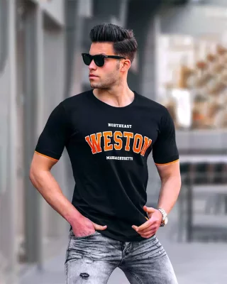 Black men's t-shirt MX Weston