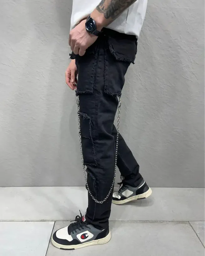 Černé pánské džíny 2Y Premium Follow