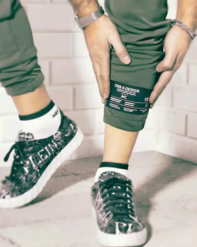 Green men's jogger sweatpants OT SS