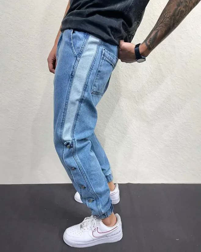 Blue men's jogger jeans 2Y Premium Brand - Size: 36