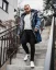Rifľová pánska zimná bunda parka modrá OJ Denim