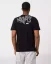 Black men's t-shirt Nights - Size: XXL