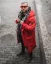Predĺžená pánska zimná bunda parka červená OJ Stranger - Veľkosť: XL