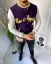 Sports men's transitional jacket purple Los Angeles