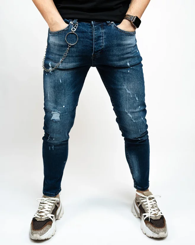 Blue men's jeans Grow - Size: 33