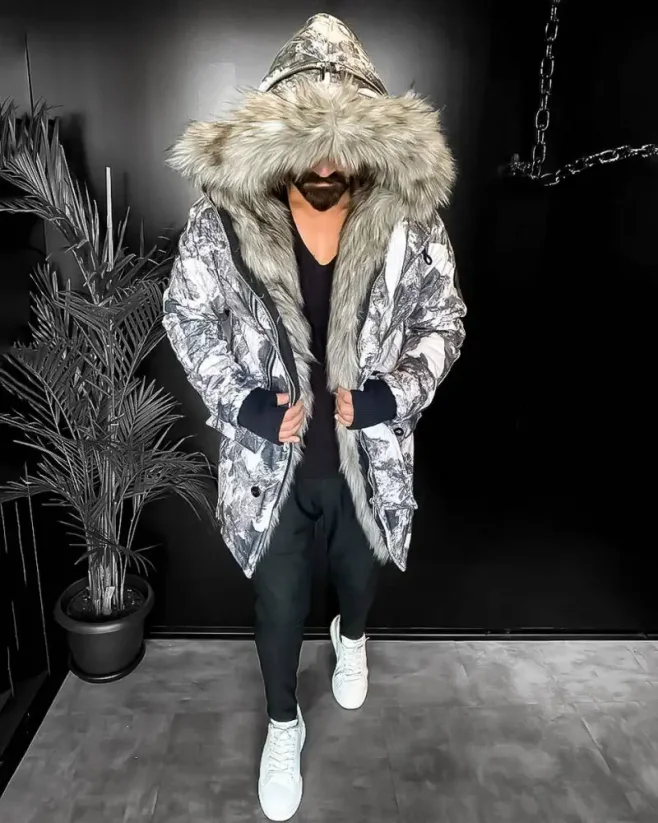 Pánská maskáčová zimní bunda parka OJ Wild