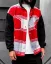 Stylish men's flannel jacket with hood red Black Island