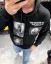 Black men's hooded sweatshirt RX Rockstar