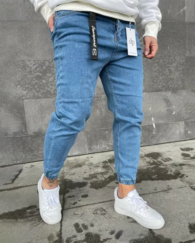 Men's blue jogger jeans DP007